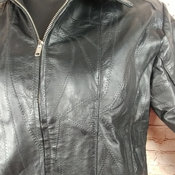 Vintage 80's Flight Path leather jacket Sz M - Picture 2 of 6
